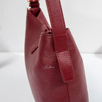 Wholesale Custom Full‑Grain Leather Hobo Bag Snap Button Flap Sophisticated Daily Crossbody Shoulder Bag H98055