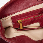 Wholesale Custom Full‑Grain Leather Hobo Bag Snap Button Flap Sophisticated Daily Crossbody Shoulder Bag H98055