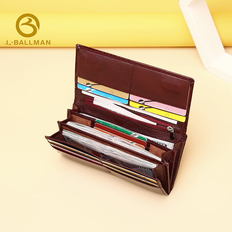 Women Long Patent Leather Wallet Crocodile Embossed Trifold Kiss Lock Multi Card Slots Bill Compartment 802# Wholesale Custom
