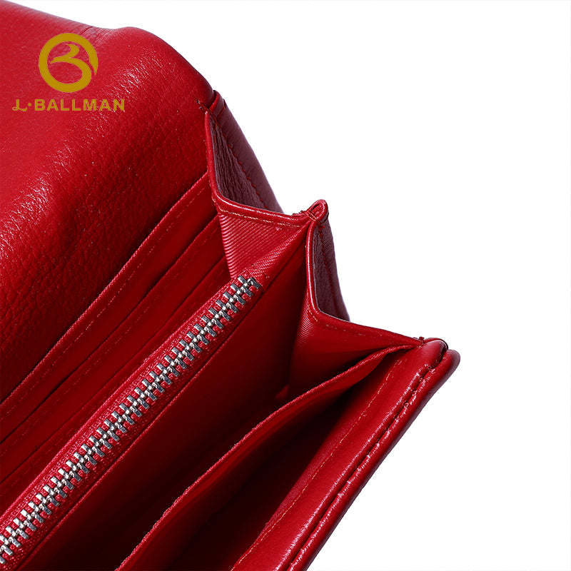 Genuine Leather Long Wallet 23 003X# | Custom Logo ODM OEM Wholesale