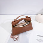 Wholesale Custom Leather Box Mini Crossbody Bag Double Zipper Small Handbag H98040