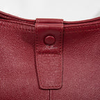 Wholesale Custom Full‑Grain Leather Hobo Bag Snap Button Flap Sophisticated Daily Crossbody Shoulder Bag H98055