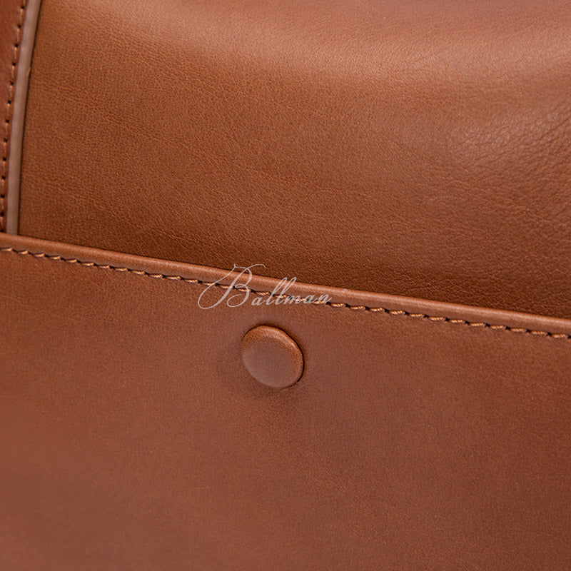 Wholesale Custom Leather Boston Shoulder Bag Large Capacity Zipper Handbag H98042