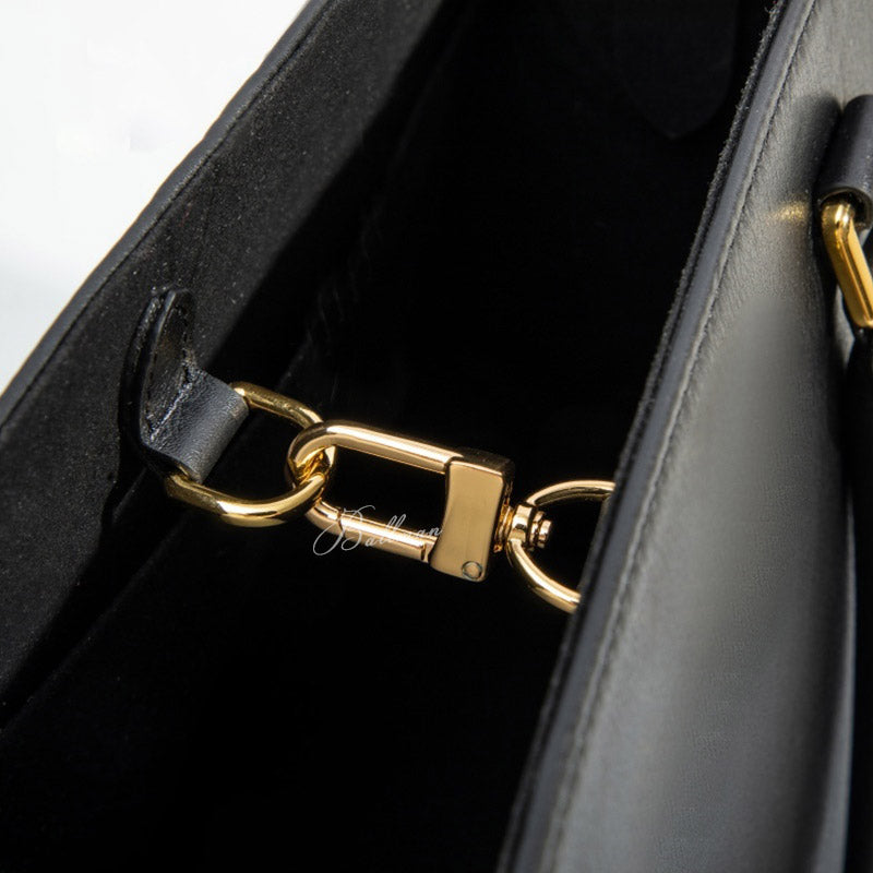 Wholesale Custom Leather Business Tote Bag Large Capacity Top Handle Detachable Adjustable Shoulder Strap H98016