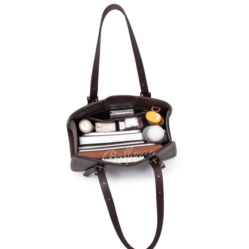 Vintage Dual Material Shoulder Handbag 8108-13# | Factory OEM & Private Brand Customization