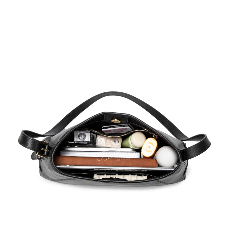 Genuine Leather Hobo Shoulder Bag 8108 22# | Custom Logo ODM OEM Wholesale