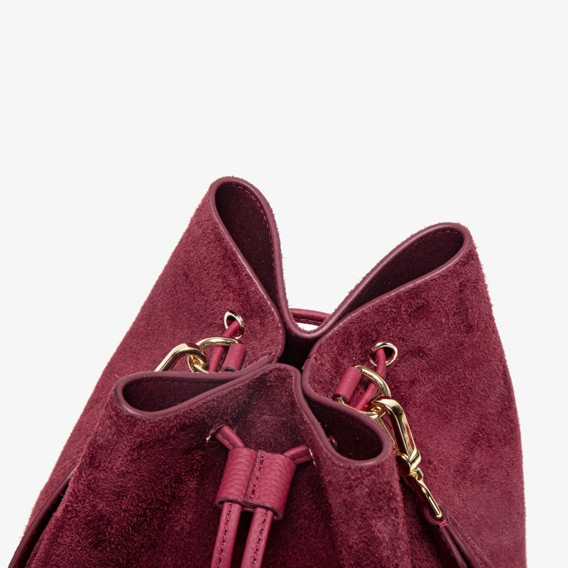 Vintage Suede Bucket Crossbody Bag 8108-11# | Factory OEM & Private Brand Customization