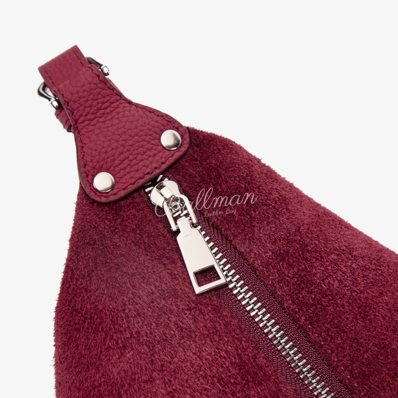 Vintage Suede Hobo Bag 8108‑10# | OEM & Private Brand Customizable