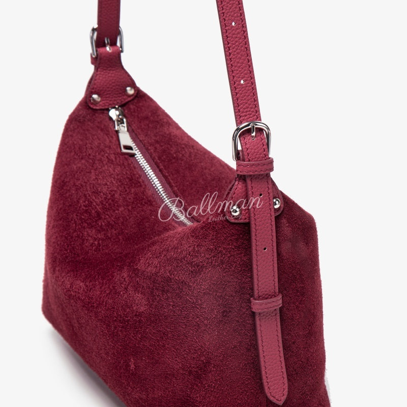 Vintage Suede Hobo Bag 8108‑10# | OEM & Private Brand Customizable