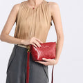 Wholesale Customizable Leather Crinkled Texture Hobo Bag Zipper Closure Adjustable Strap Crossbody Bag H98037