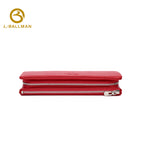 Women Long Genuine Leather Wallet Double Zipper Large Capacity Multi Compartments 1634 Wholesale Custom