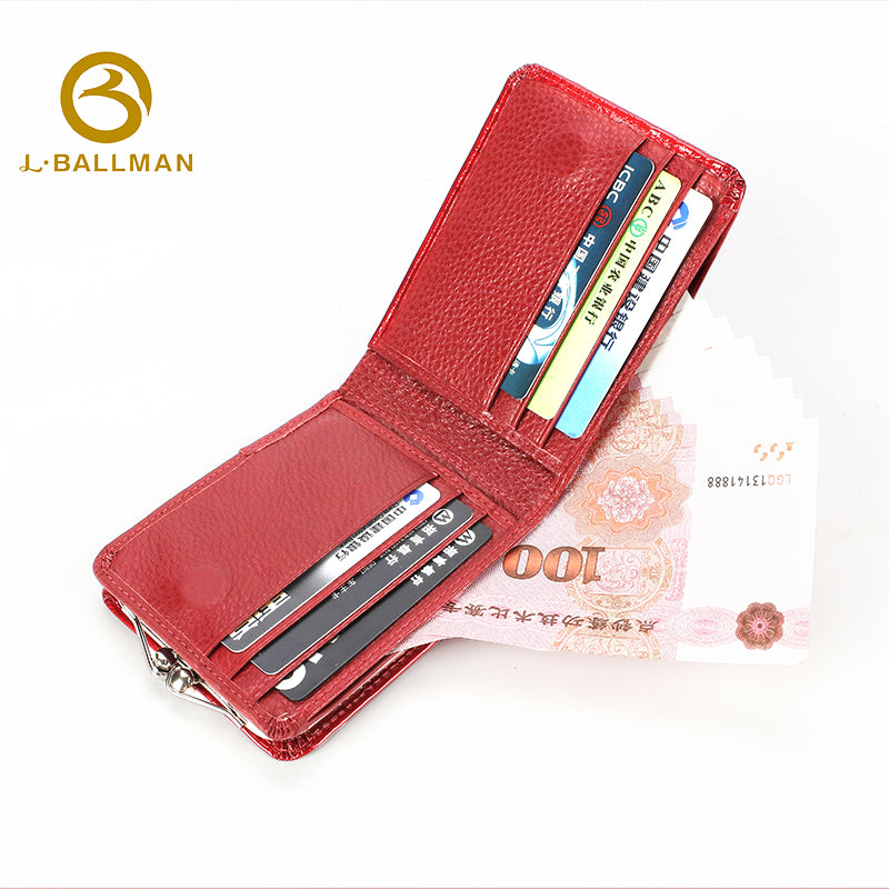 Wholesale Custom Women Short Patent Leather Wallet Crocodile Embossed Multi Card Slots Kiss Lock Coin Purse 902