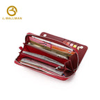 Patent Crocodile Embossed Leather Women'S Long Zipper Wallet With Wrist Strap And Multi Card Slots For Daily Use, Wholesale Custom, 6012#