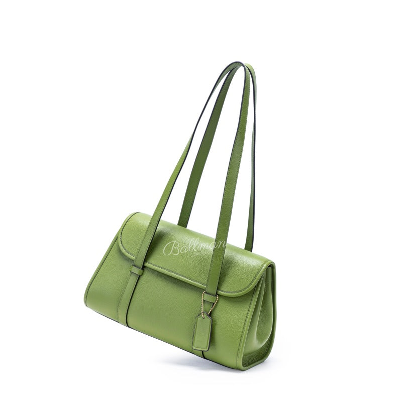 Genuine Leather Flap Shoulder Bag, Long Thin Straps Tag Decoration For Daily Use 8108-33#| Custom Logo ODM OEM Wholesale