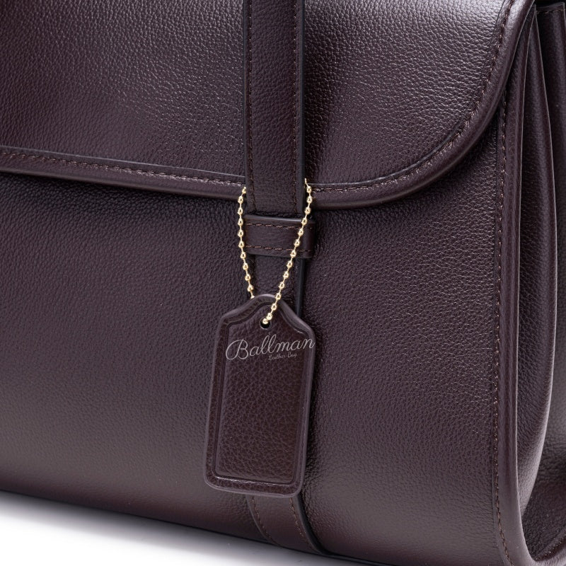Genuine Leather Flap Shoulder Bag, Long Thin Straps Tag Decoration For Daily Use 8108-33#| Custom Logo ODM OEM Wholesale