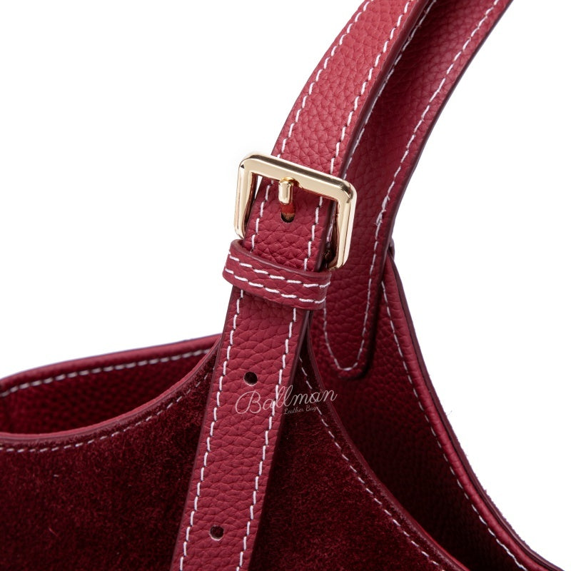 Women Suede Leather Tote Bag 8108-20# | Custom OEM ODM Wholesale Handbag