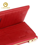 Genuine Leather Women'S Compact Trifold Wallet With Multiple Card Slots For Everyday Carry, Wholesale Custom, 3941#