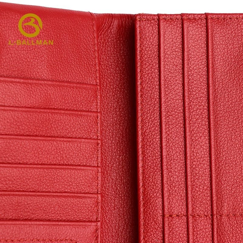 Genuine Leather Women'S Compact Trifold Wallet With Multiple Card Slots For Everyday Carry, Wholesale Custom, 3941#