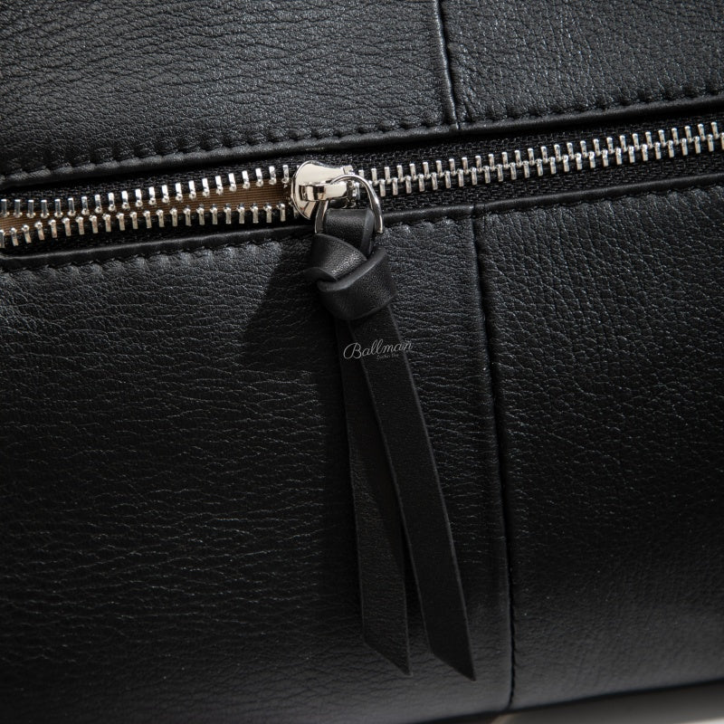 Wholesale Customizable Leather Hobo Shoulder Bag Silver Interwoven Chain Strap Soft Slouchy Large Capacity Detachable Crossbody Strap H98086