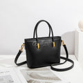 Wholesale Customizable Leather Mini Tote Handbag Dual Top Handles Detachable Crossbody Strap Gold Metal Hardware H98082