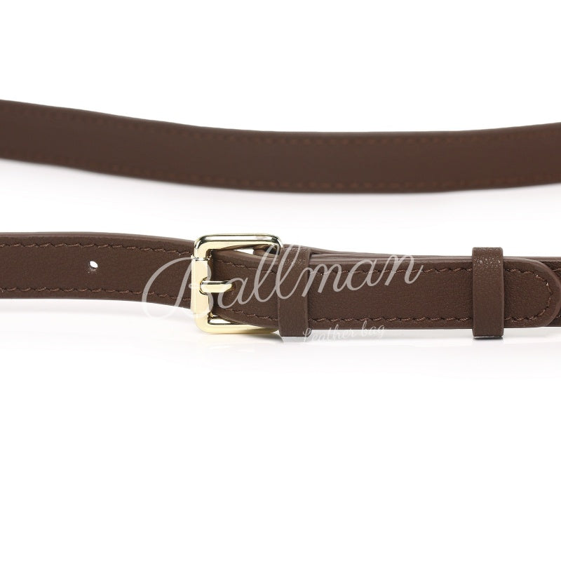 Wholesale Custom Leather Round Crossbody Bag Color Block Design Top Handle Detachable Strap XK007
