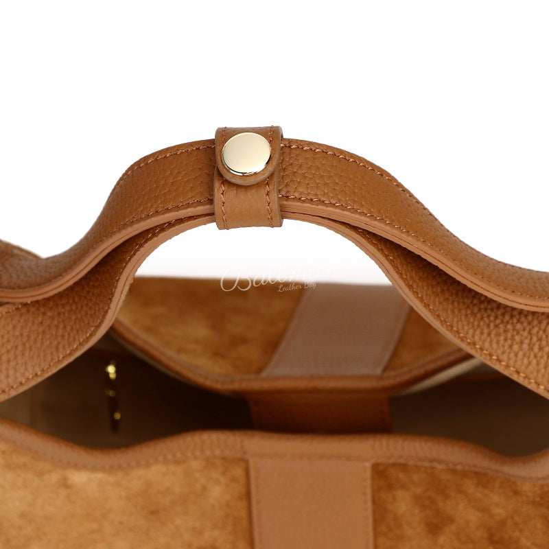 8108-51 Custom Mixed Material Women Tote Shoulder Bag Wholesale OEM ODM Ladies Handbag