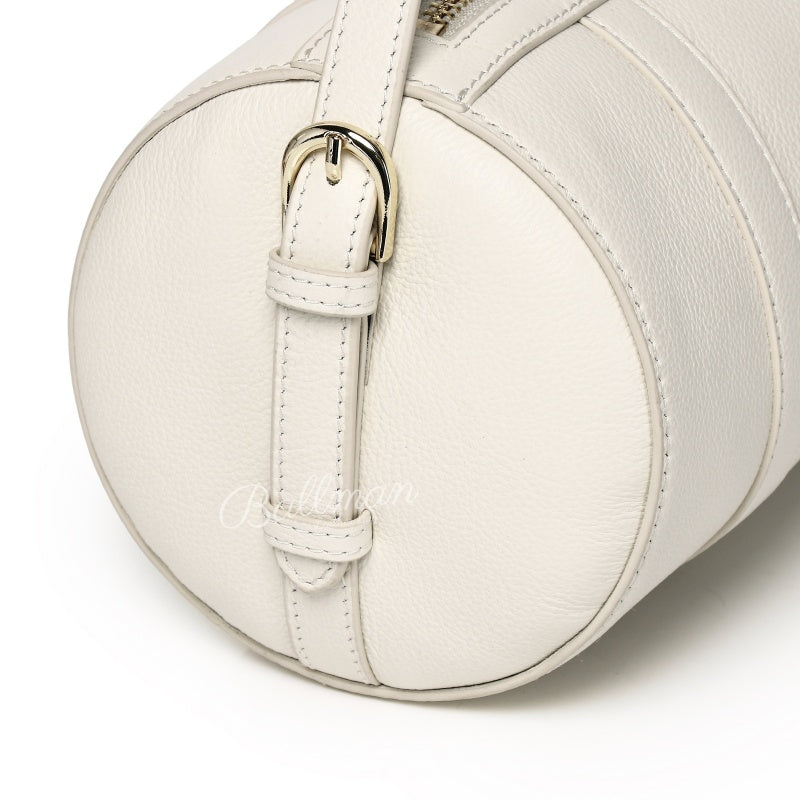 Custom 8108-50 Leather Cylinder Crossbody Bag Wholesale OEM ODM Ladies Barrel Shoulder Bag