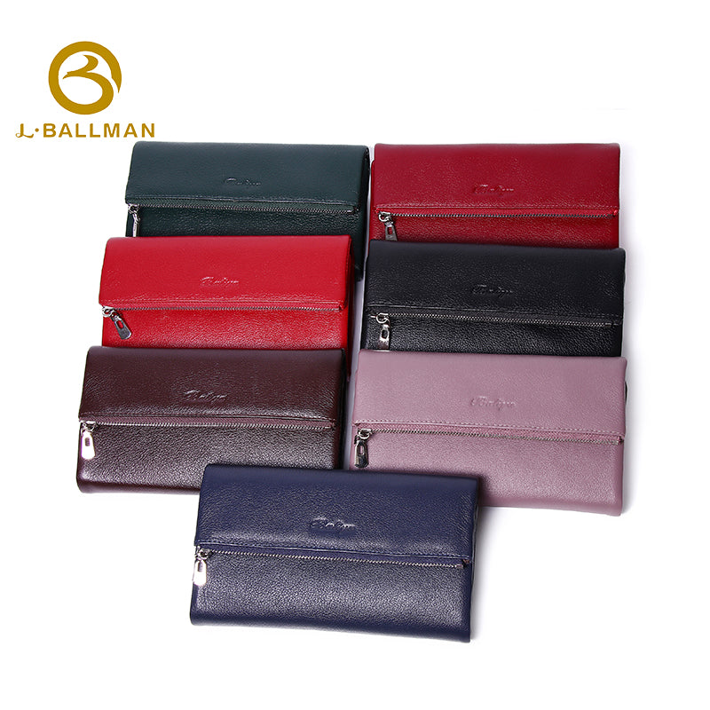 Genuine Leather Long Wallet 23 003X# | Custom Logo ODM OEM Wholesale