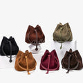 Vintage Suede Bucket Crossbody Bag 8108-11# | Factory OEM & Private Brand Customization