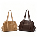 Vintage Dual Material Shoulder Handbag 8108-13# | Factory OEM & Private Brand Customization