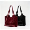 Women Suede Leather Tote Bag 8108-20# | Custom OEM ODM Wholesale Handbag