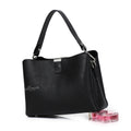 Genuine Leather Soft Hobo Tote Bag, Center Metal Lock Dual?Carry Removable Shoulder Straps For Daily Use 8108-46 | Custom Logo ODM OEM Wholesale